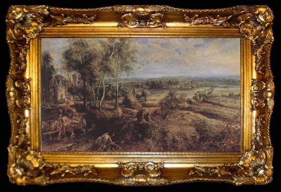 framed  Peter Paul Rubens The Chateau de Steen (mk01), ta009-2